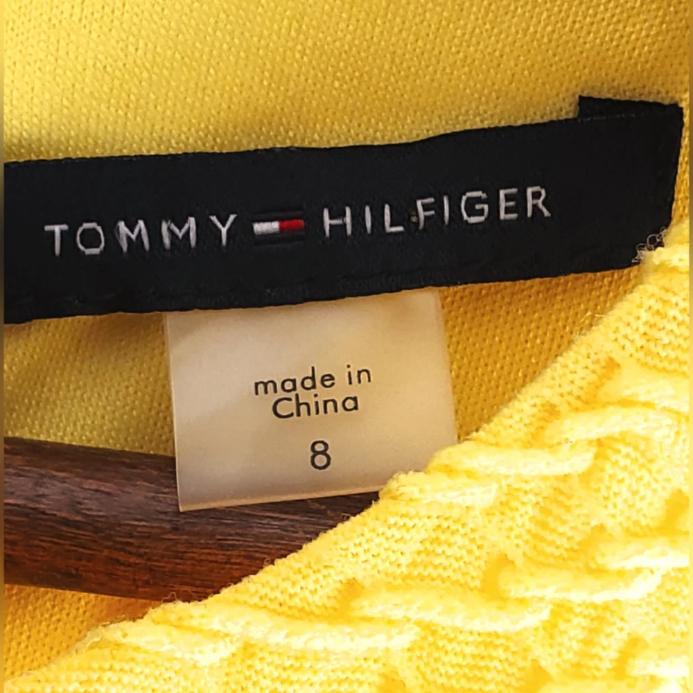 Tommy Hilfiger Elegant Sleeveless Sheath Yellow Dress Size:8 - Picture 7 of 10